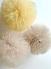 Neutral tulle pom poms set high quality soft tulle pom poms Baby shower nursery decorations 4 sizes available custom colors available
