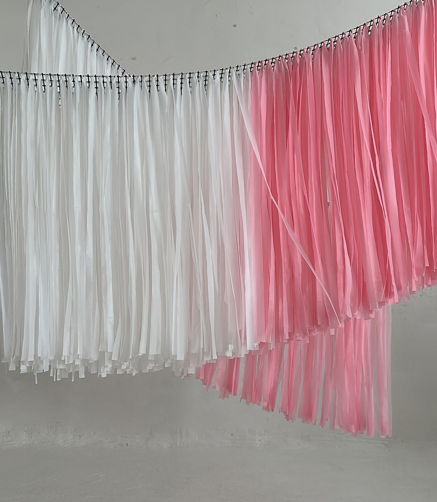 Ceiling Fringe Garland with Strands – Hanging Ceiling Decoration for Weddings, Baby Showers and Parties