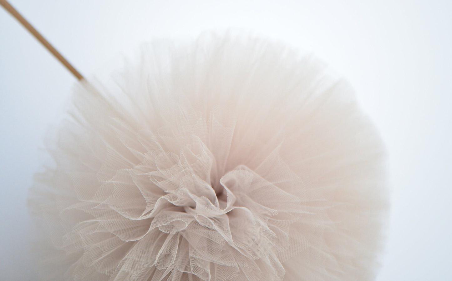 Tan Tulle Pom Pom party decorations various sizes neutral wedding baby shower nursery room birthday party summer tea party decorations