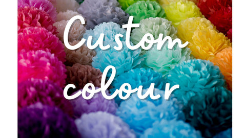 Tissue Paper Flowers set of 36 (12/12/12)  custom colours Tissue Pom Poms Paper Balls for Wedding Birthday party baby shower bridal shower