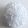 Large white paper pom poms 10psc 37cm/12” tissue paper flowers Wedding birthday baby shower bridal shower decor eco friendly wedding gift