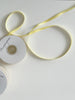Light yellow double sided satin ribbon 6mm / 12mm high quality Gift wrap craft Christmas Ribbon Decorative Balloon pale yellow baby mais