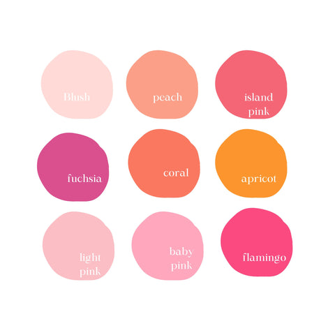 Pink blush peach coloured tissue paper sheets 30x20 inches - choose colour/pack size gift wrap