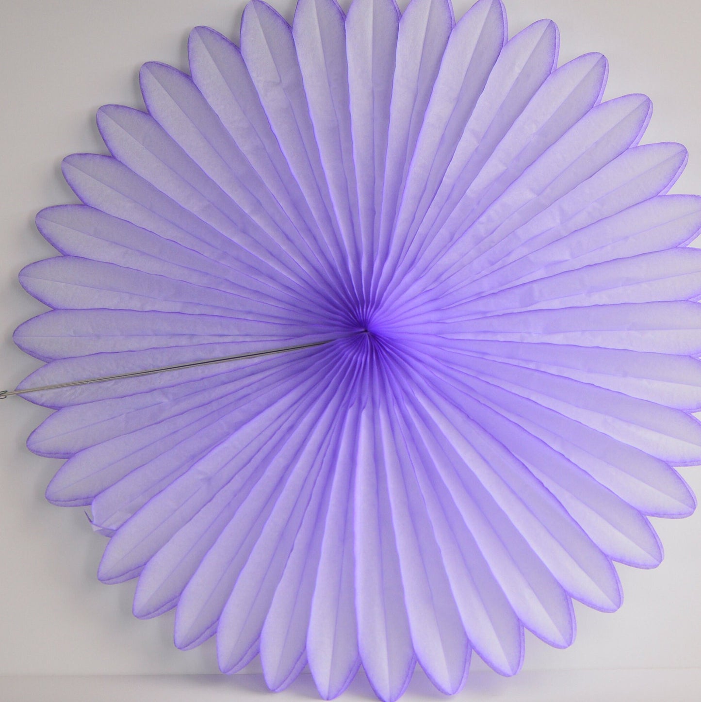 Huge lavender paper Fan  67cm  / 26" Decorative paper Fan lilac wedding birthday partyPaper Decor photo wall, backdrop eco friendly