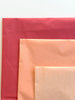 Pink blush peach coloured tissue paper sheets 30x20 inches - choose colour/pack size gift wrap