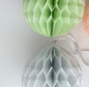 Mountain mist paper honeycomb ball party decoration light grey wedding birthday party baby shower Christmas home eco friendly decor gift
