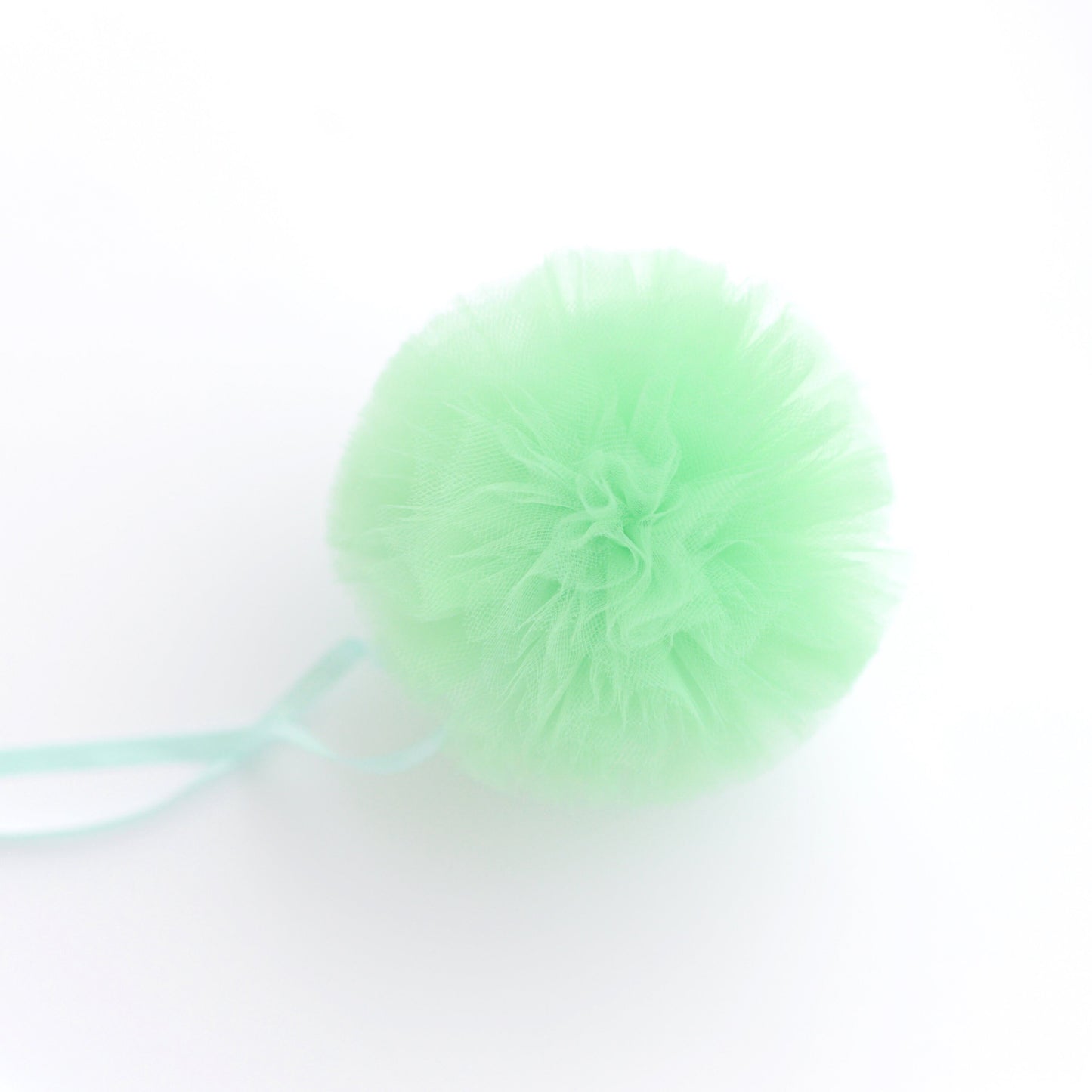Mint green Tulle Pom Poms for wedding decor Tulle balls baby shower bridal shower kids room home decor gift