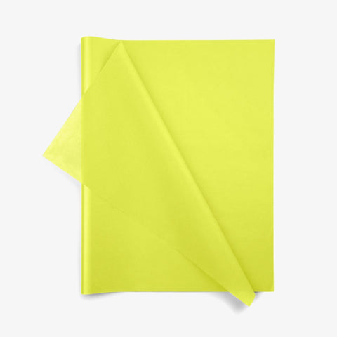 Limon tissue paper sheets 20/ 30/ 50 sheets 20x30 inch neon yellow Acid free - gift wrap, craft biodegradable retail packaging, high quality