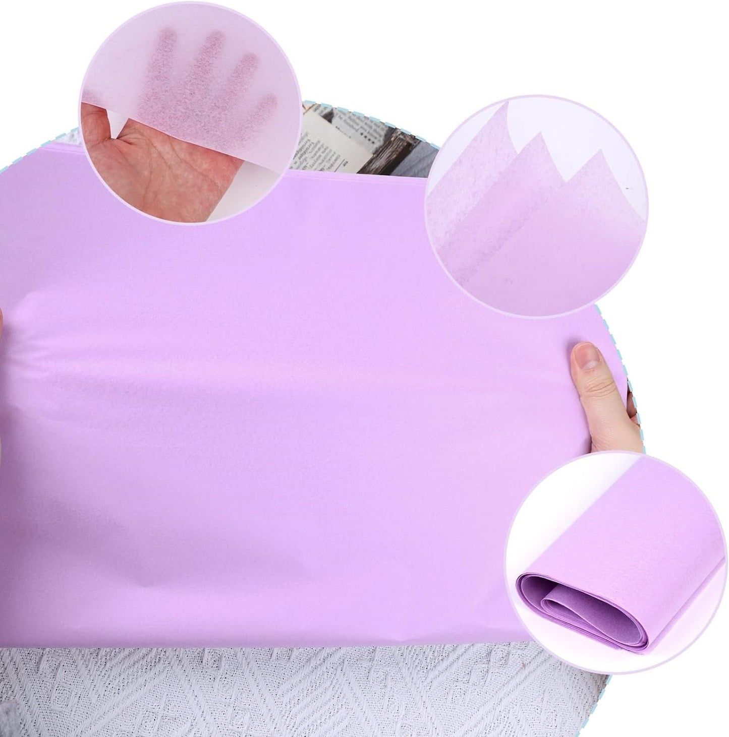 Lilac tissue paper sheets 20x30" Tissue Paper Bulk, Light Purple Gift Wrapping Paper Craft Tissue Paper for Wedding Birthday DIY Project