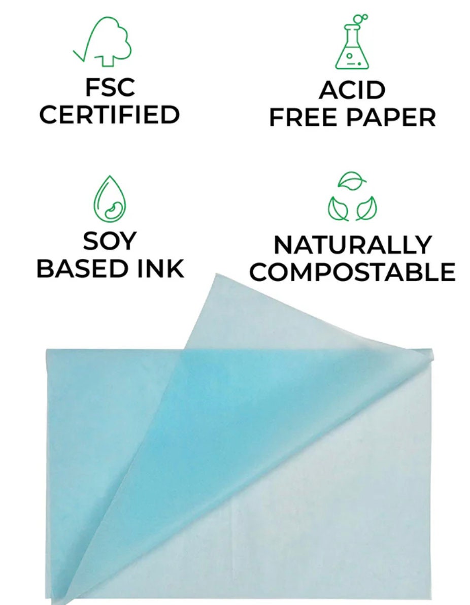 Luxury tissue paper sheets white 20/30/50 sheets high quality, biodegradable, Acid free for gift wrap, crafts, retail paper 20x30 inch size