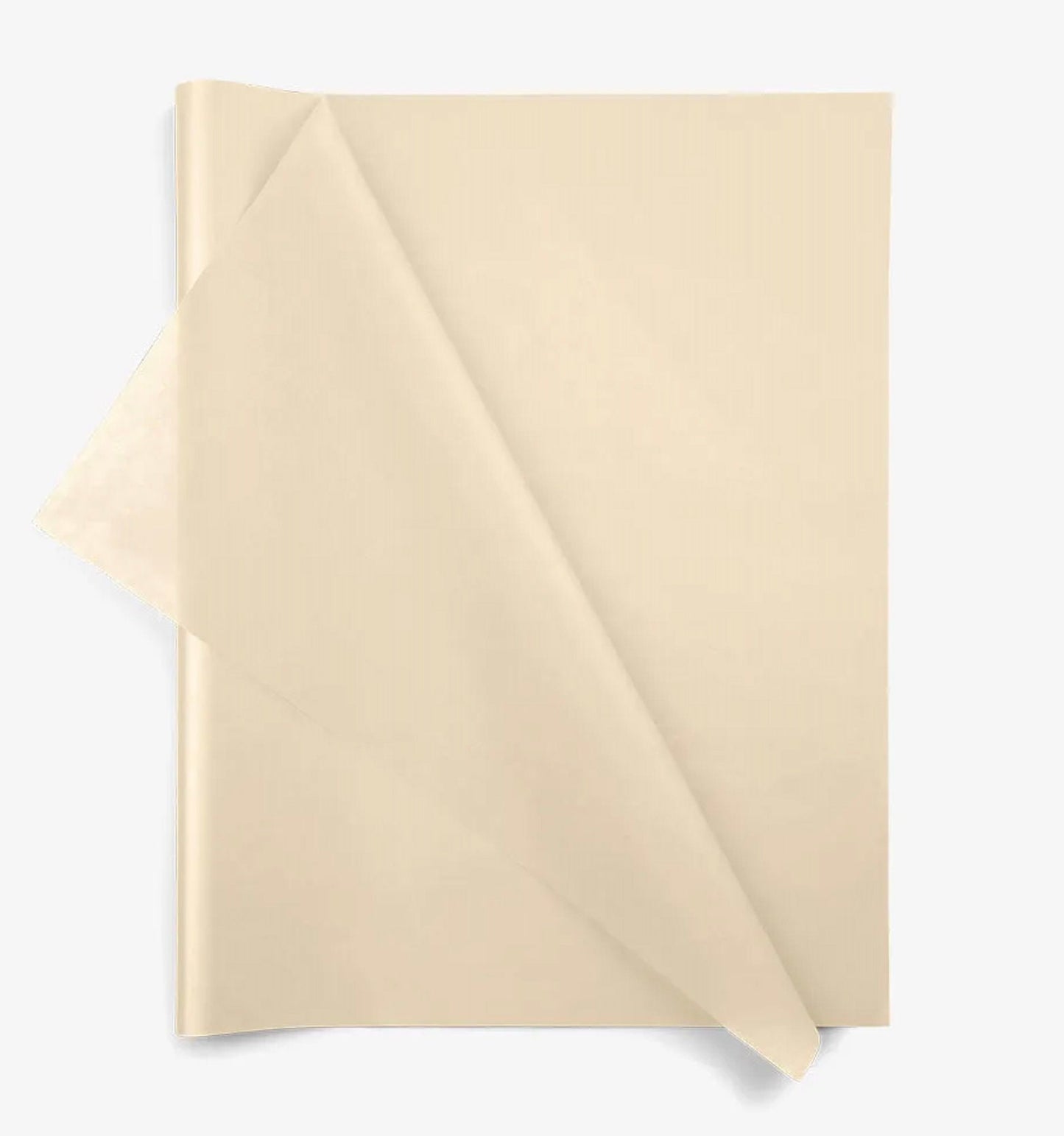 Beige tissue paper sheets high quality 20x30" khaki acid free retail packaging neutral colour gift wrapping craft art project biodegradable