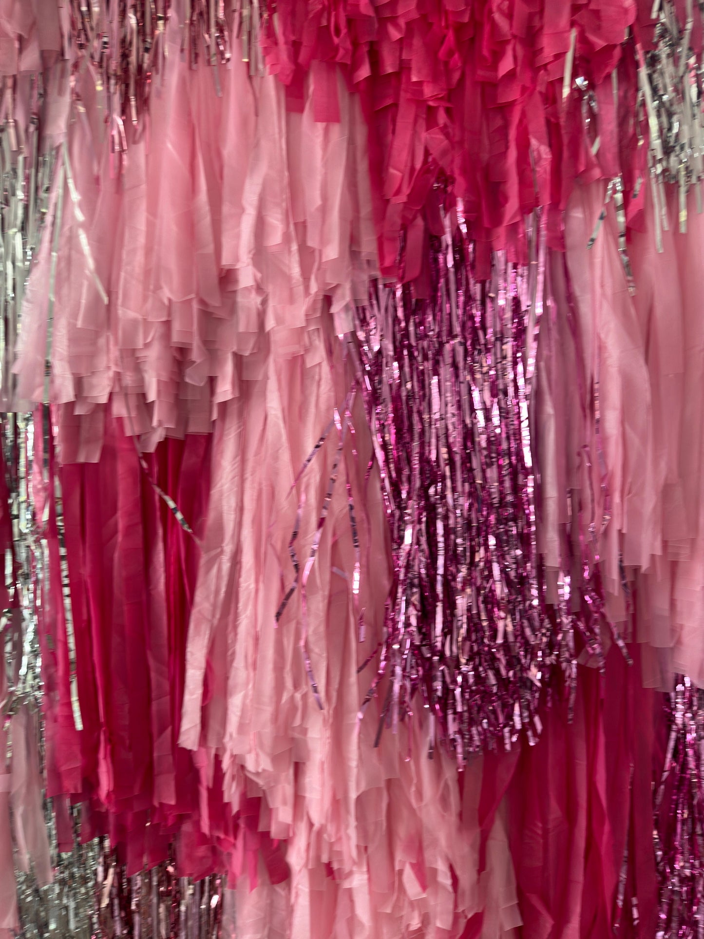 Custom Colour Fringe Backdrop Wall | Streamer Photo Backdrop | Event Decoration