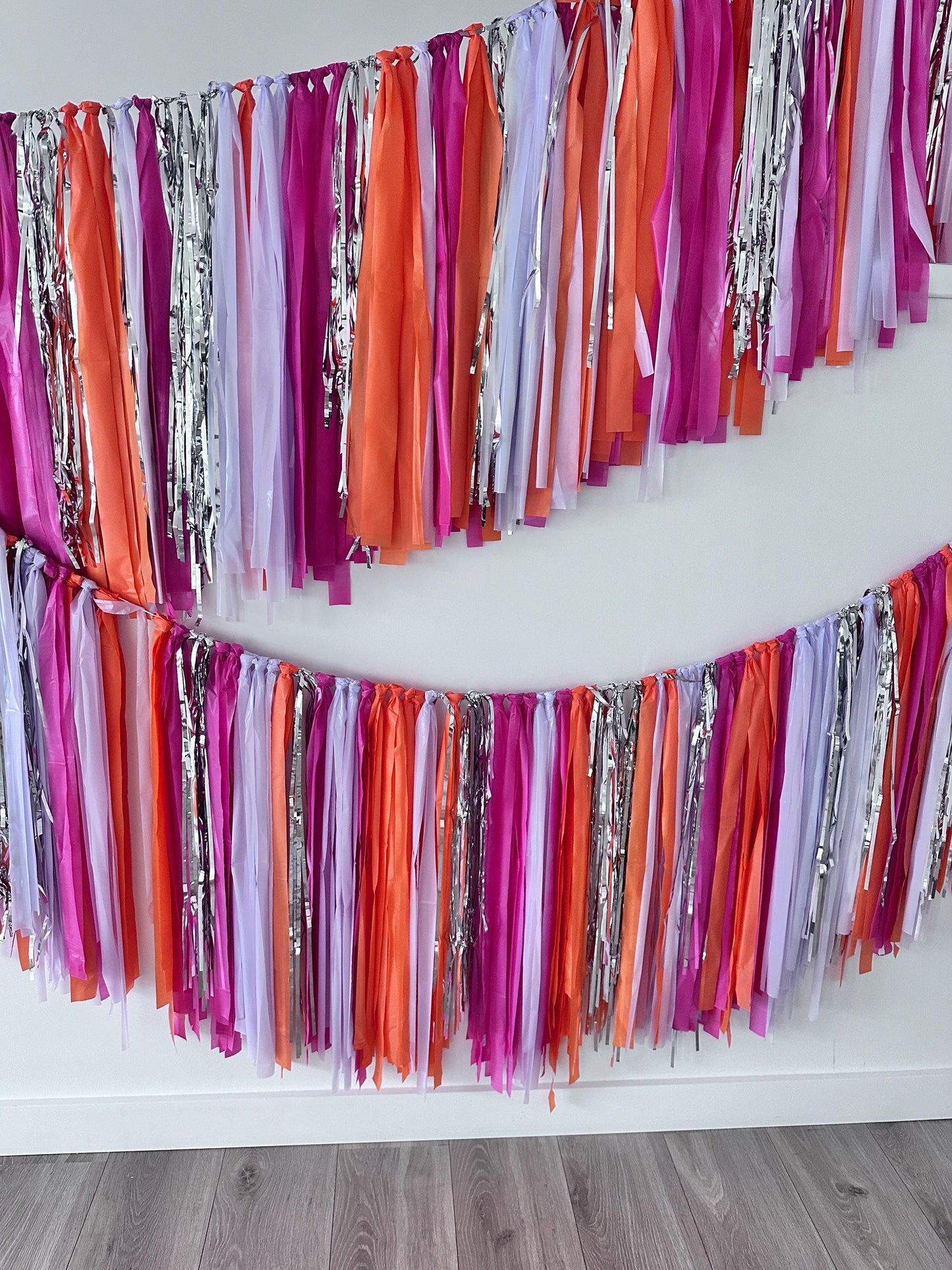 Football Party Fringe Tassel Garland Green Black White Silver Backdrop Banner