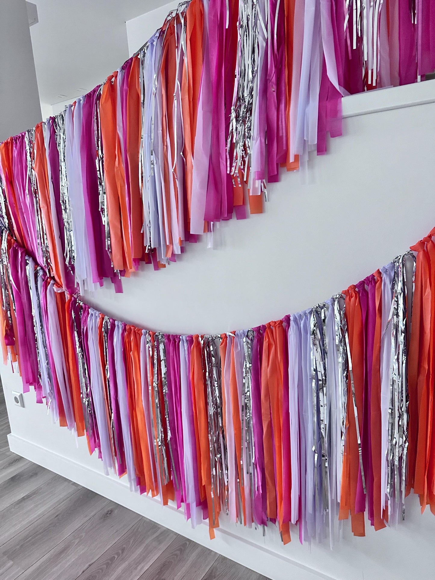Football Party Fringe Tassel Garland Green Black White Silver Backdrop Banner