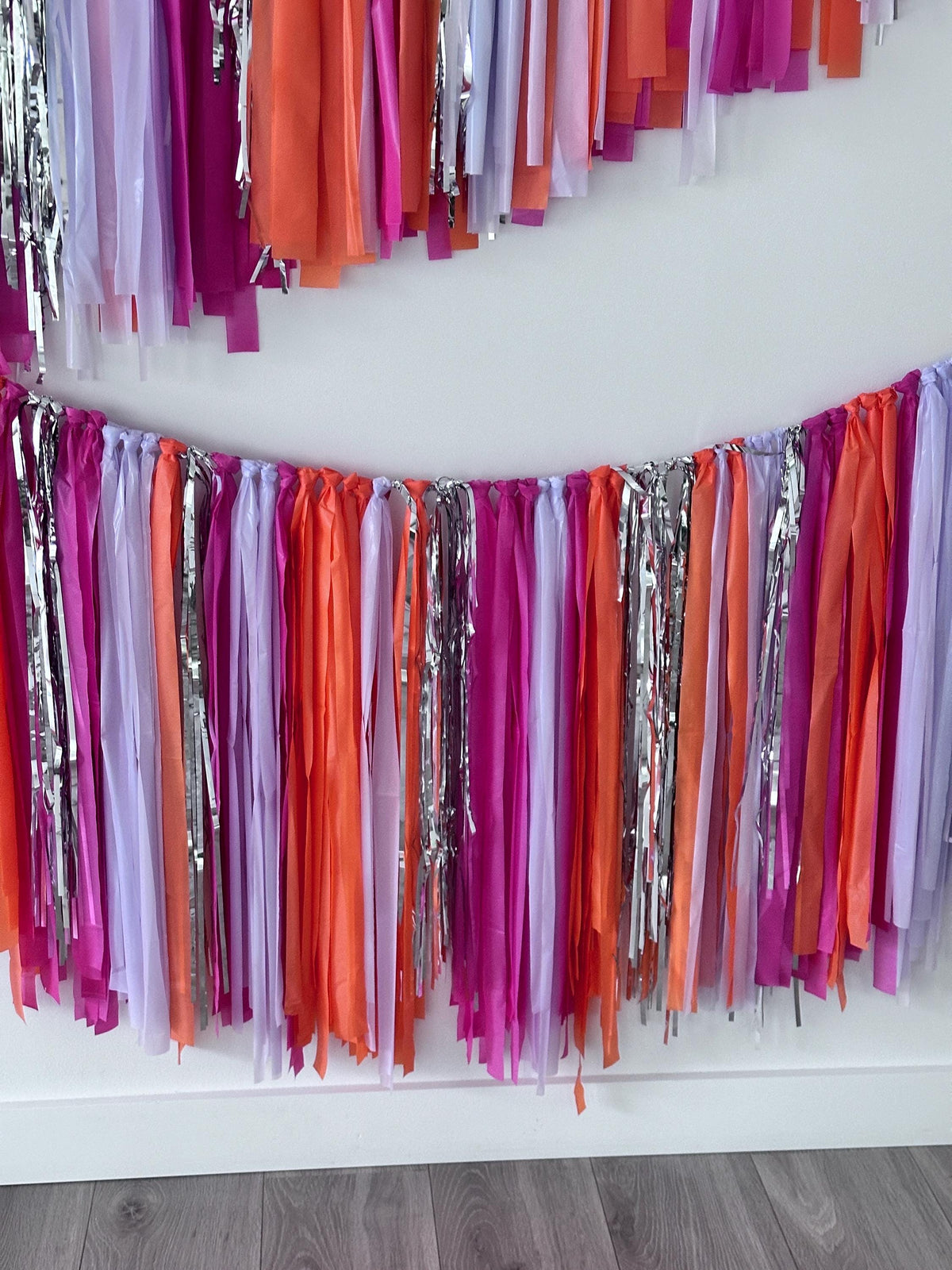 Football Party Fringe Tassel Garland Green Black White Silver Backdrop Banner