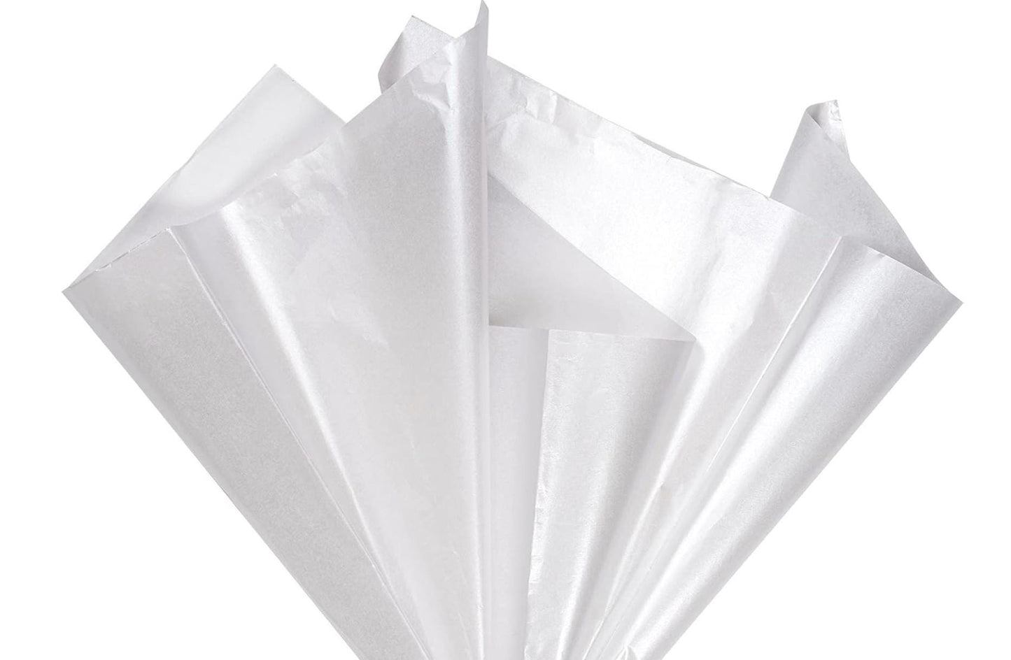 20 x 30 Satinwrap Tissue Paper - White PEARL - Crystalized Texture - Gift Wrapping, DIY Crafts, Wedding Decor, Party Supplies