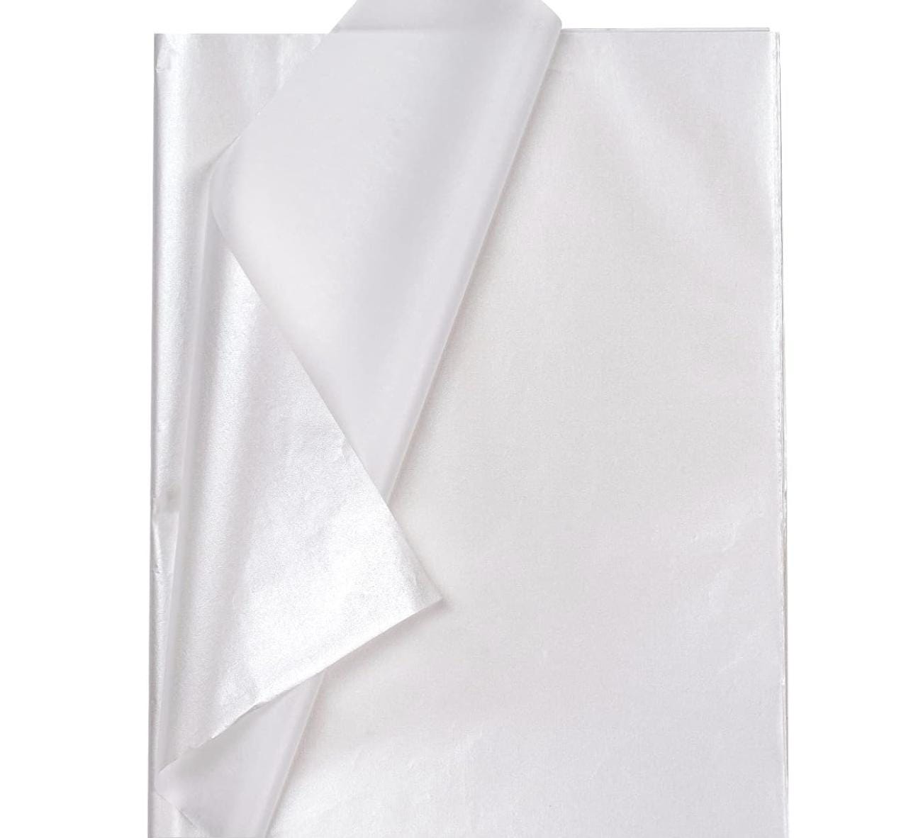 20 x 30 Satinwrap Tissue Paper - White PEARL - Crystalized Texture - Gift Wrapping, DIY Crafts, Wedding Decor, Party Supplies