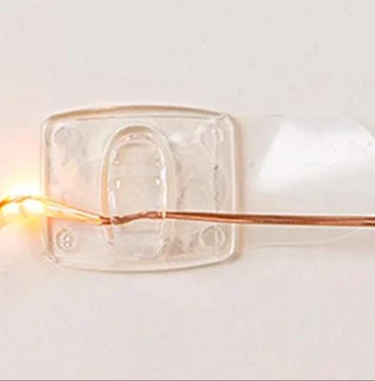 Damage-Free Clear Light Clips, Party Decorations, 5-Piece Set