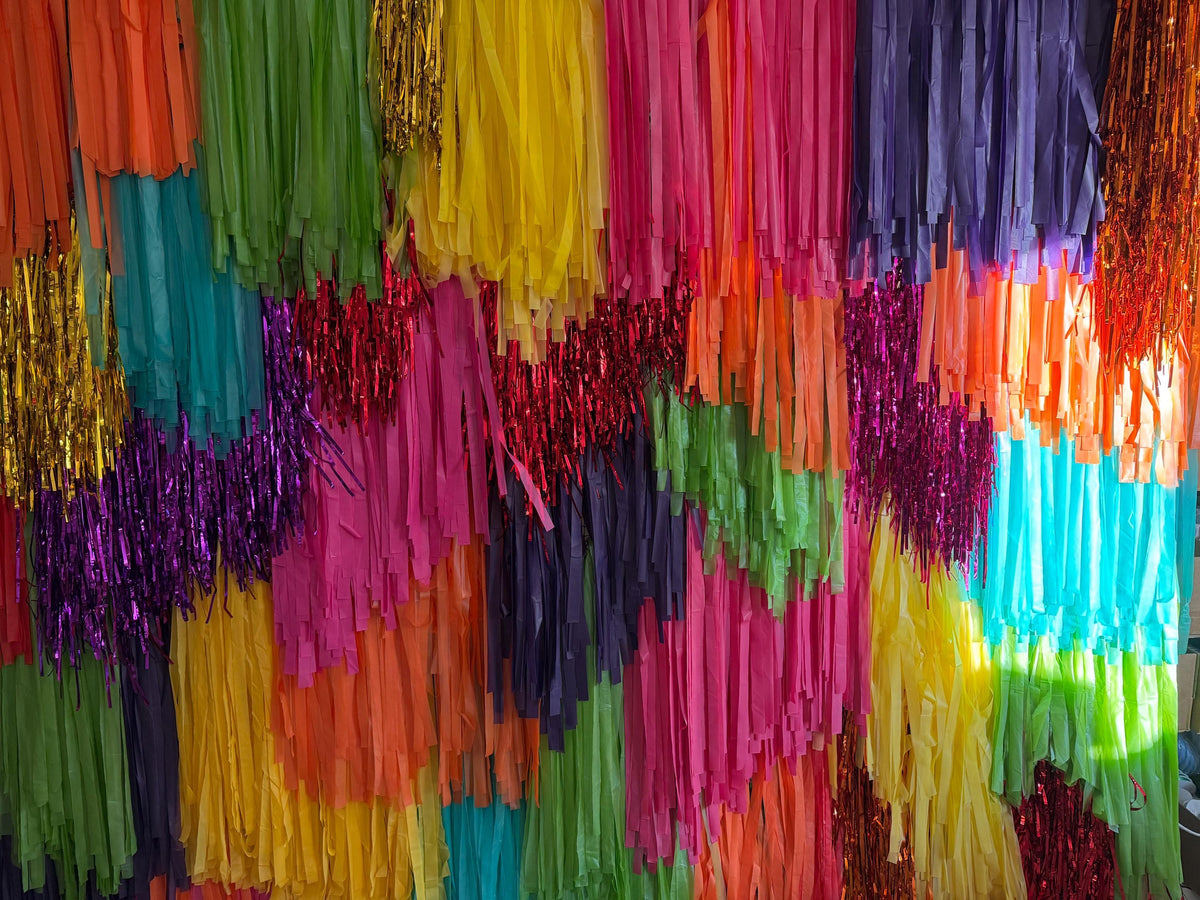 Fringe Wall Backdrop SECTION | Split Order Custom Backdrop | Bridal Shower Engagement Party Photo Booth Decor