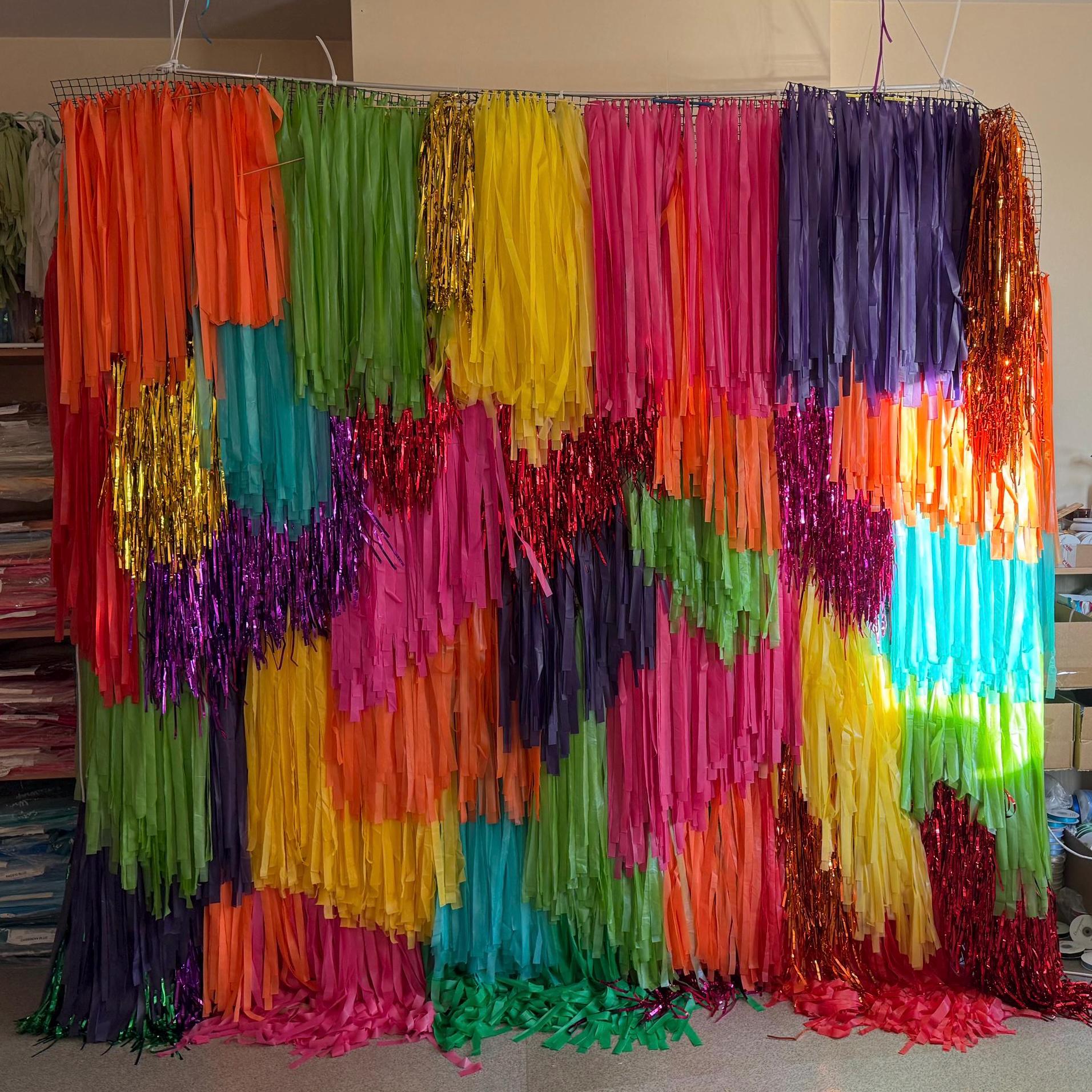 Fringe Wall Backdrop SECTION | Split Order Custom Backdrop | Bridal Shower Engagement Party Photo Booth Decor