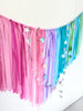 Pastel Fringe Tassel Garland – Reusable Party Backdrop for Birthdays, Baby Showers, Weddings, Unicorn & Mermaid Theme Decorations