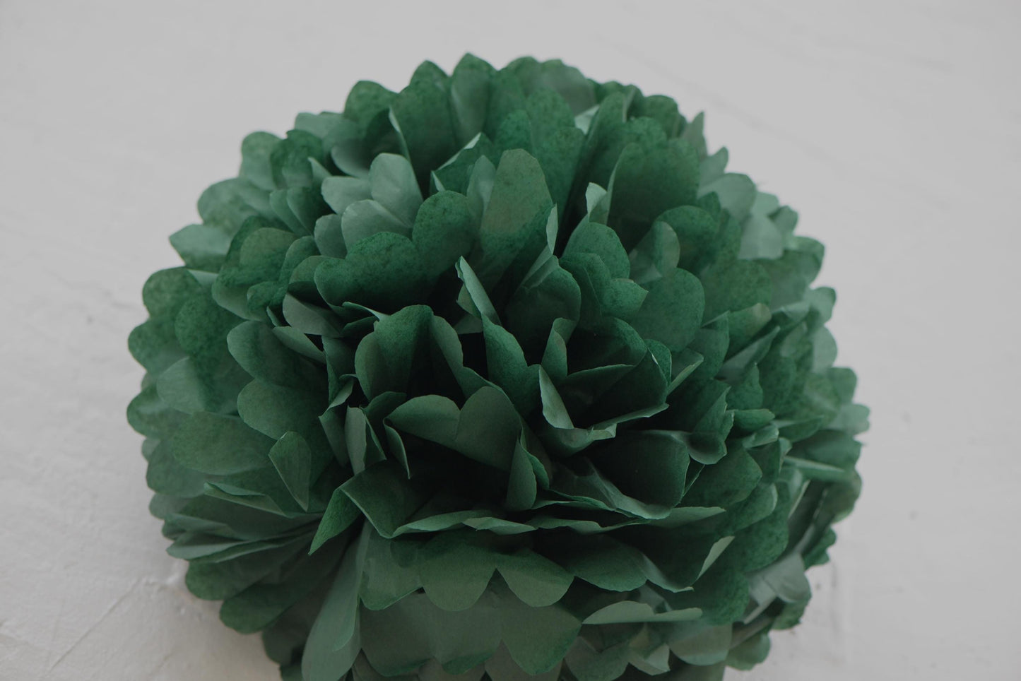 Forest green paper pom pom party decorations various sizes for Wedding Birthday party baby shower bridal shower tea party decor Paper flower