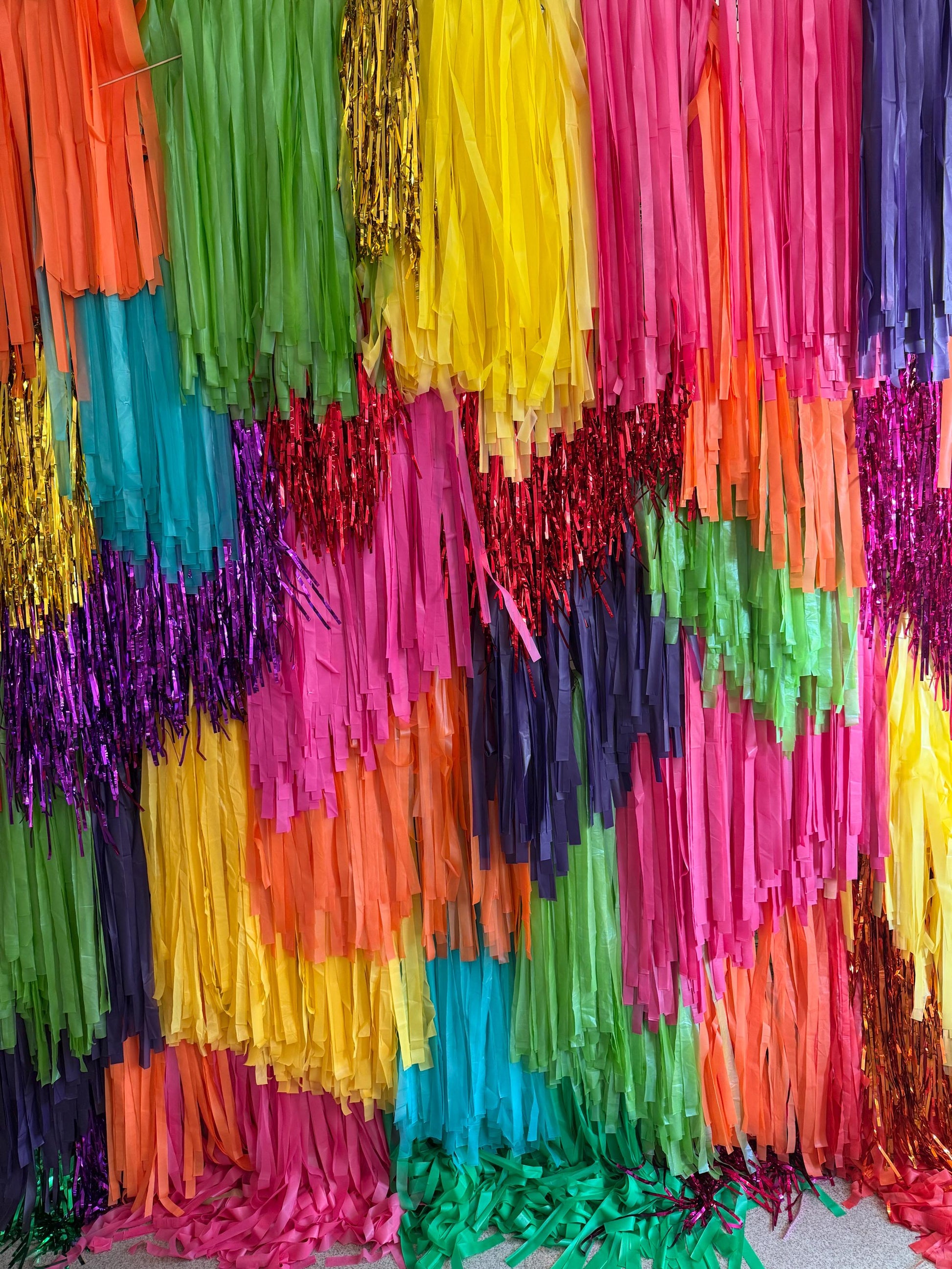 Fringe Wall Backdrop SECTION | Split Order Custom Backdrop | Bridal Shower Engagement Party Photo Booth Decor