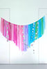 Pastel Fringe Tassel Garland – Reusable Party Backdrop for Birthdays, Baby Showers, Weddings, Unicorn & Mermaid Theme Decorations
