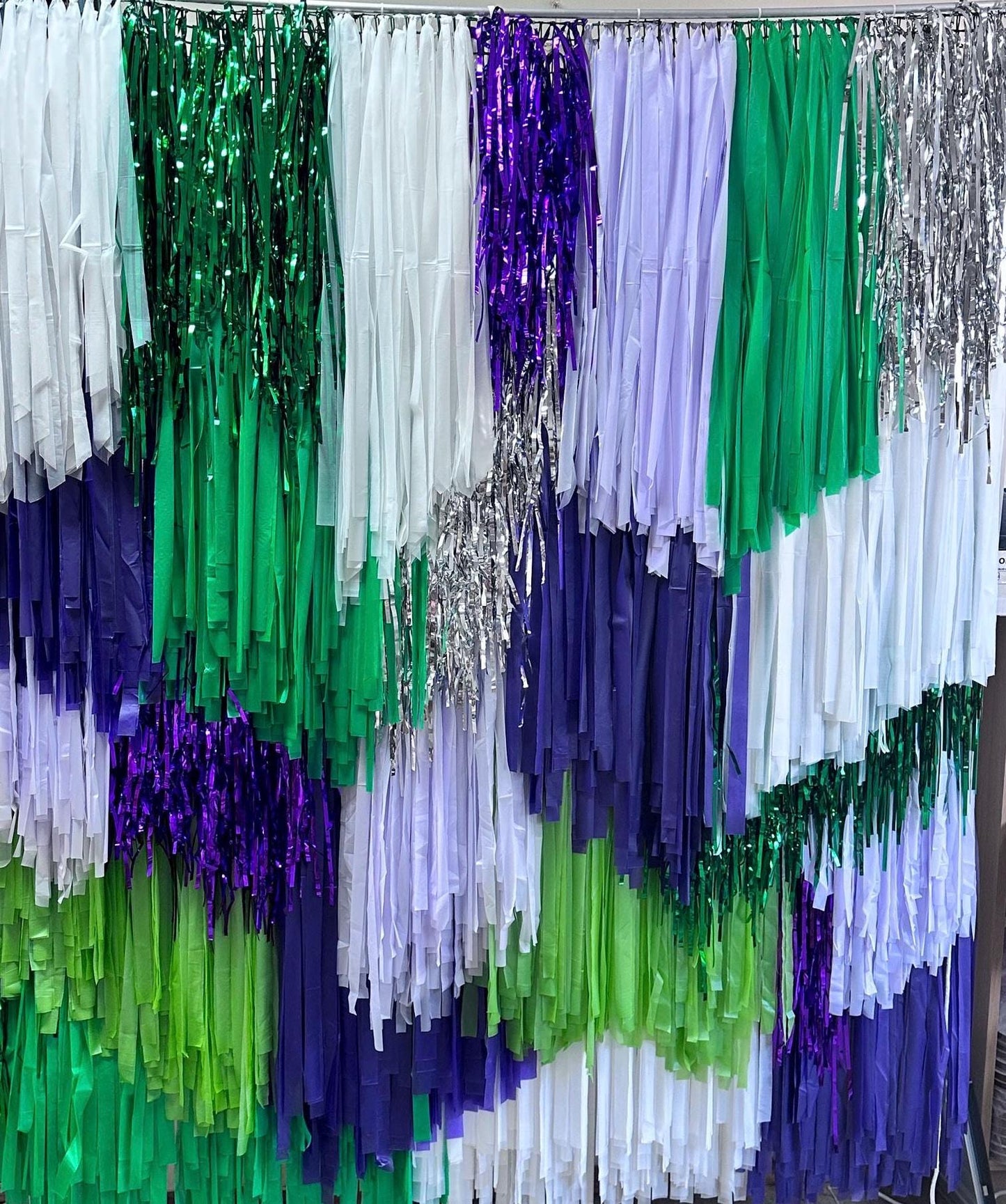 Buzz Lightyear Fringe Backdrop – Space Party Streamer Wall