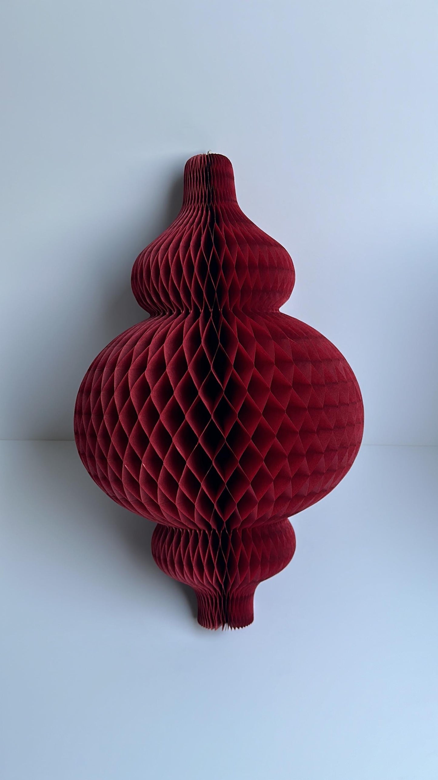 Burgundy Paper Honeycomb Decorations – Large Hanging Tissue Decor for Events