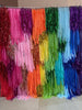 Rainbow Fringe Streamer Backdrop – Tinsel Curtain, Fringe Wall, Party Photo Booth, Wedding, Birthday, Festival, DIY Event & Holiday decor