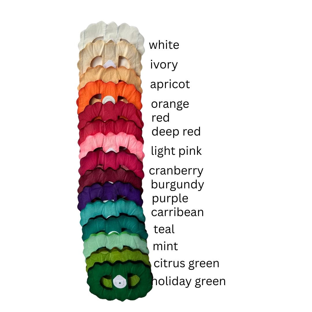 Reusable Tissue Paper Honeycomb Garland, Party Photo Backdrop, 11.8 ft, Baby Shower