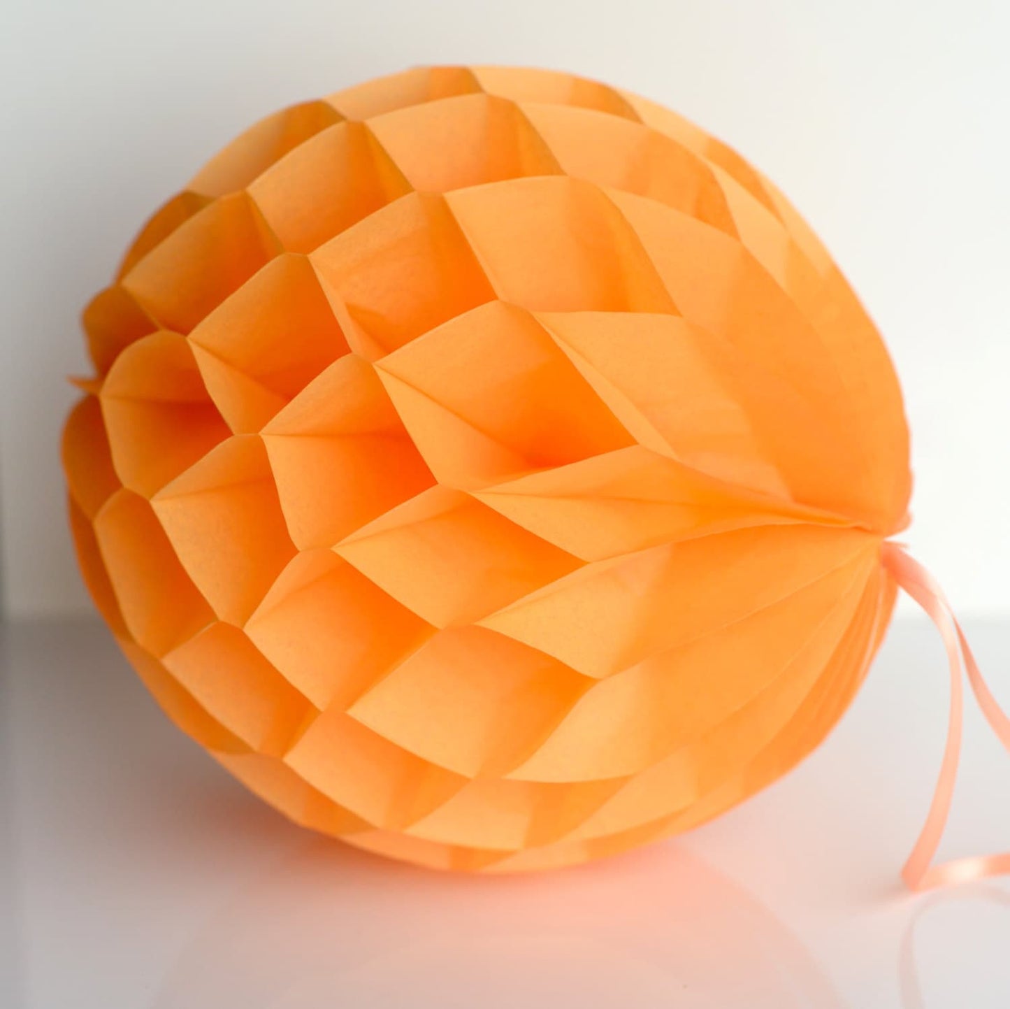 Apricot paper honeycomb ball party decorations Light Orange birthday party Halloween Fall hone wedding baby shower decor eco friendly gift