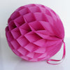Fuchsia paper Honeycomb Ball party decorations bright Pink wedding birthday party Bachelorette Hen Bridal Shower baby shower tea party Decor