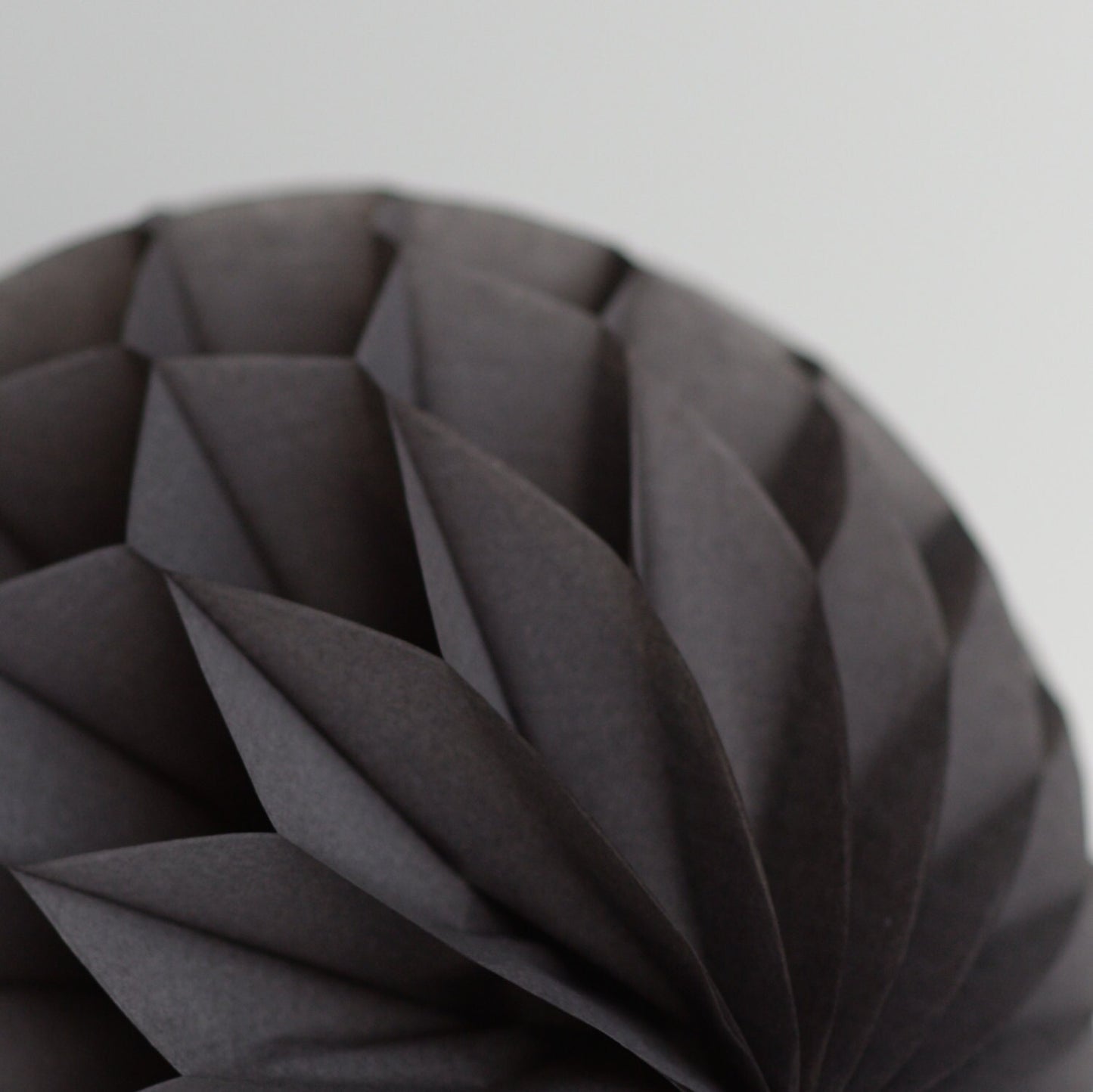 Dark Grey Paper Honeycomb Ball