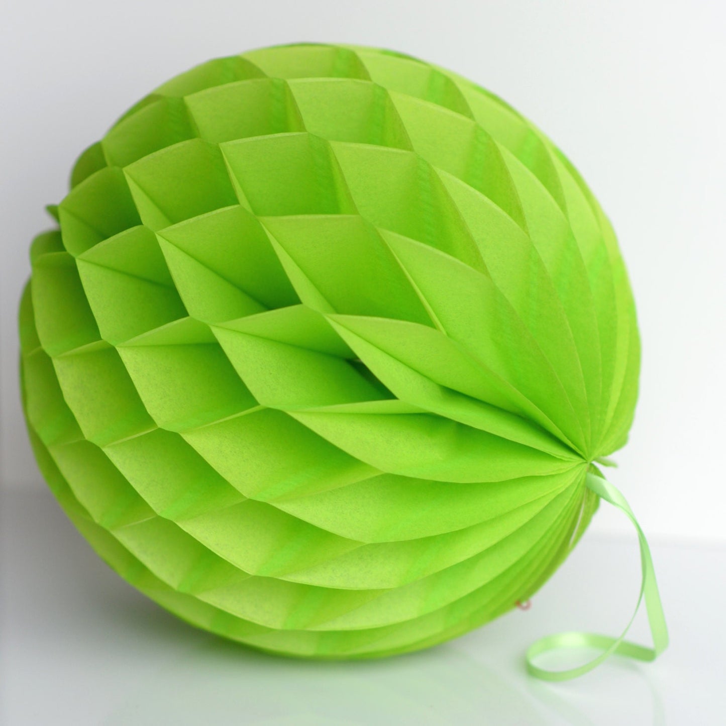 Citrus green paper honeycomb ball party decoration lime green wedding Birthday party baby shower decor gift eco friendly event decor