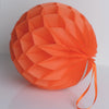 ORANGE paper honeycomb ball party decorations Autumn fall home wedding baby shower bridal shower birthday party halloween decor
