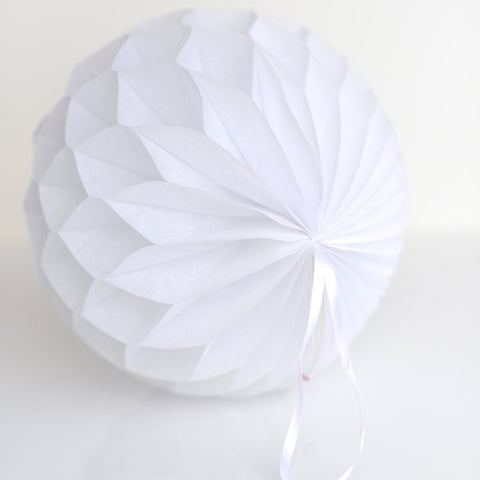 White paper honeycomb ball  party decorations Wedding birthday party decor Wedding isle decor Christmas decorations eco friendly party decor