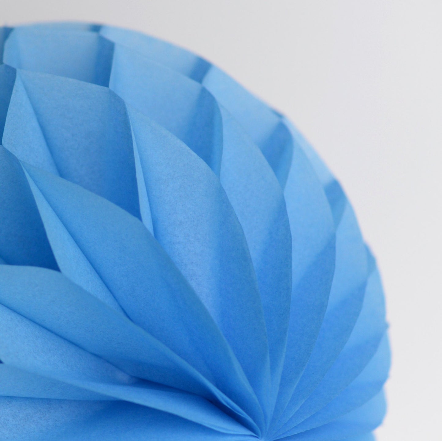 Pacific blue paper honeycomb ball party decoration various sizes wedding birthday party sea winter themed Baby shower bridal shower deco