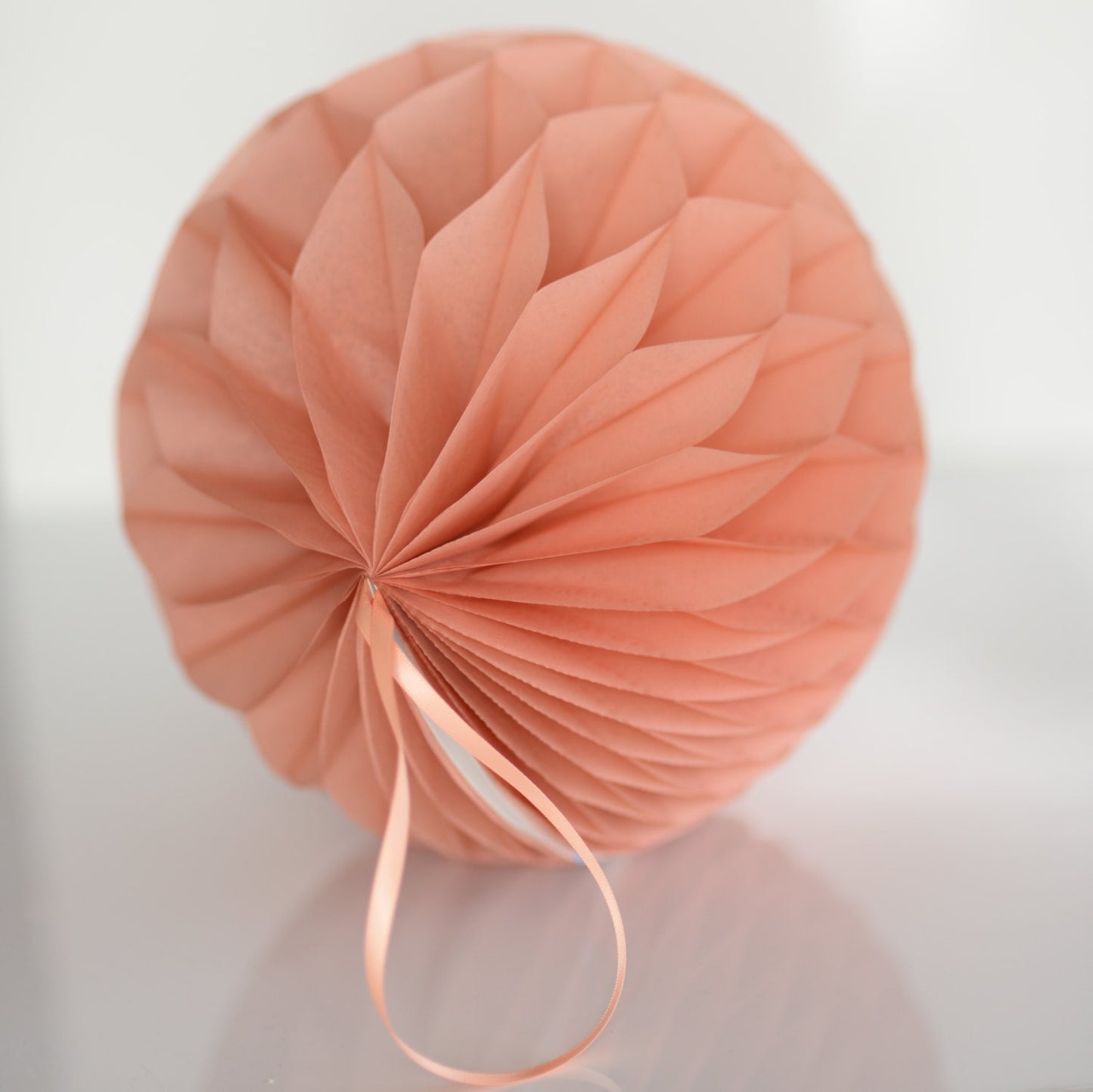 Terracotta Paper Honeycomb Ball - Rustic Boho Party Decoration, Earthy Tones for Weddings, Birthdays, Bridal Showers, Fall Baby Showers