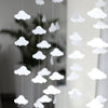 CLOUD / star / heart PAPER GARLAND - Stitched Paper Nursery Birthday Baptism Children party Decor Photo Prop wedding backdrop