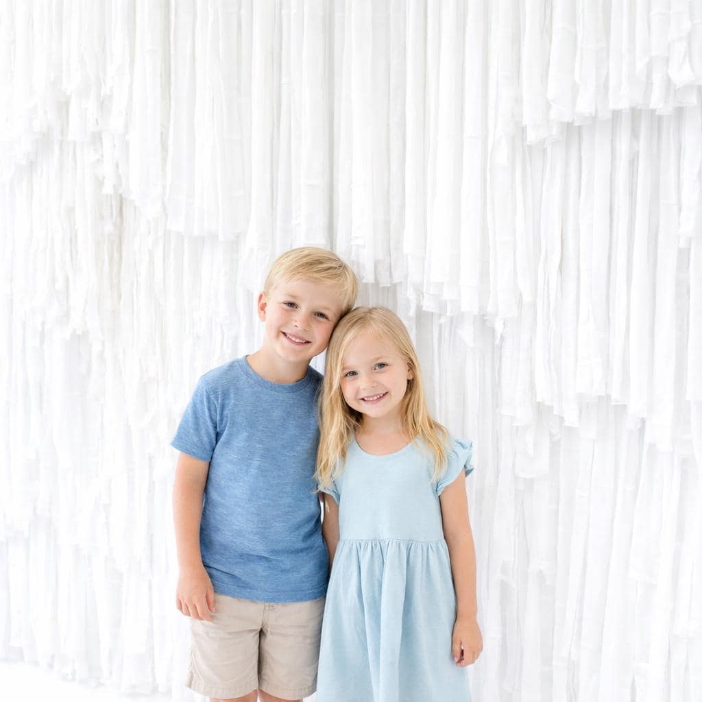White Fringe Streamer Wall Backdrop | Reusable Wedding Birthday Party Photo Booth Decor | Bachelorette Baby Shower Backdrop