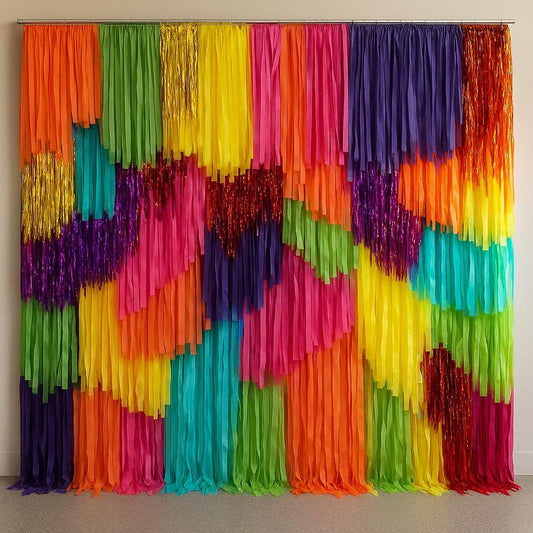 Fringe Wall Backdrop SECTION | Split Order Custom Backdrop | Bridal Shower Engagement Party Photo Booth Decor