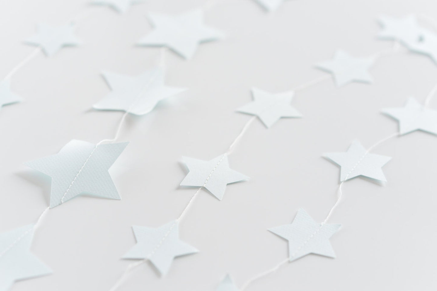 CLOUD / star / heart PAPER GARLAND - Stitched Paper Nursery Birthday Baptism Children party Decor Photo Prop wedding backdrop