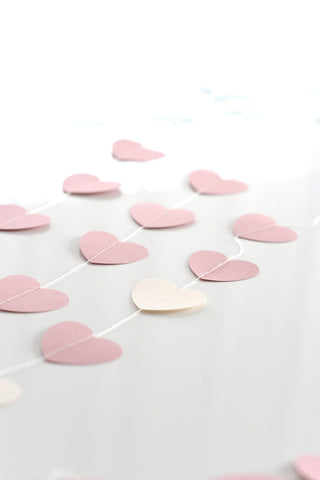 CLOUD / star / heart PAPER GARLAND - Stitched Paper Nursery Birthday Baptism Children party Decor Photo Prop wedding backdrop