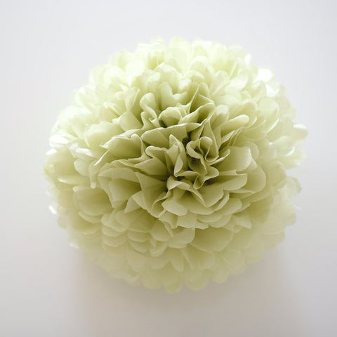 Celery green tissue Paper pom pom party decorations pale mint boho wedding paper flowers birthday party baby shower bridal shower home decor