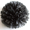 Space grey paper pompom | Onyx Gemstone Paper pom poms | Space party decorations