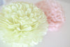 Paper pom pom party decorations set of 16 psc Custom colors mixed sizes paper flowers wedding birthday party baby shower bridal shower decor