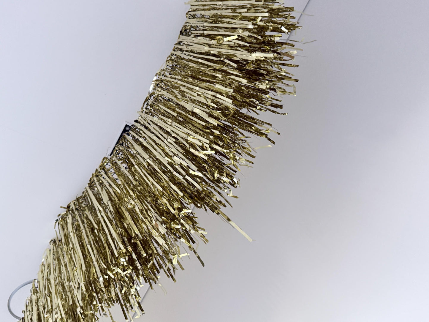 Light gold Fringe Garland, Ceiling Aerials, Streamer Backdrop, Metallic Party Decorations, Birthday Decor, New Year Party, Photo Backdrop