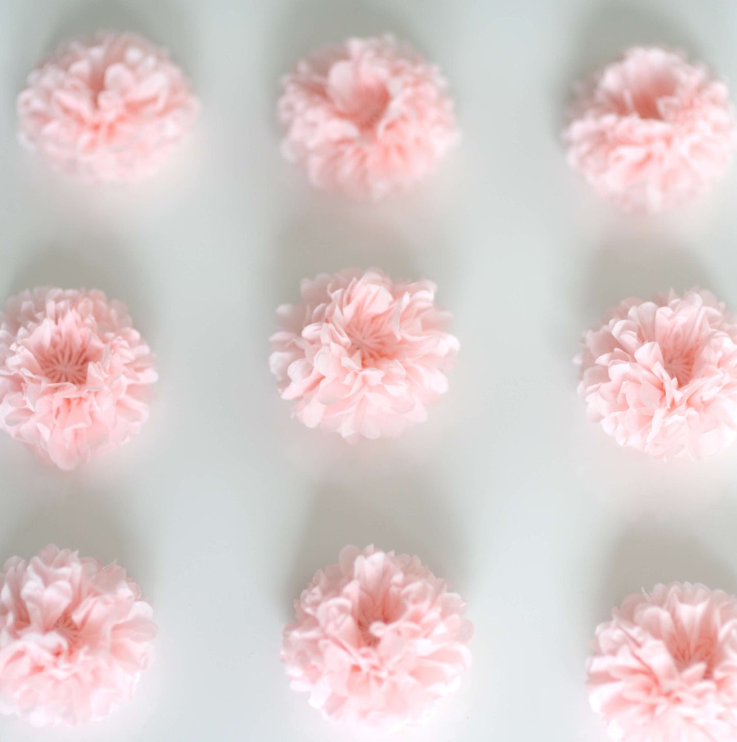 Small 4”/10cm shimmery Metallic Printed tissue paper pom poms party decorations wedding Engagement birthday party baby shower kid room decor